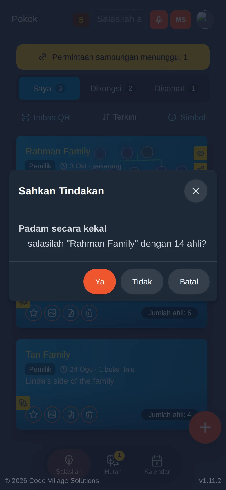 Tong sampah: bertanya sebelum memadam secara kekal